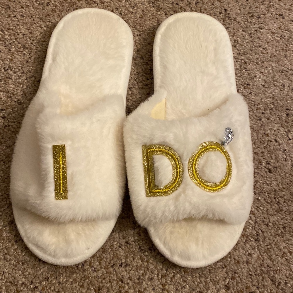 Women’s Wedding slippers “ I Do”